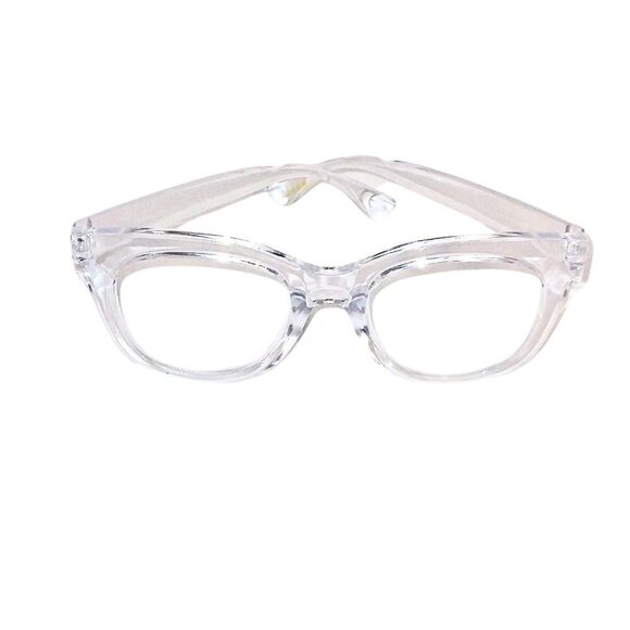 NICOLE MILLER WOMEN'S READING GLASSES +1.50 - CLEAR OVAL SHAPED FRAME - Picture 1 of 1